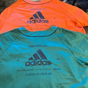 Adidas Orange & Green Snap Button Jersey Bundle 2X